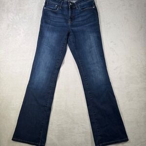 Mavi Jeans Co Molly‎ Mid-Rise Classic Bootcut Dark Wash Denim Jeans 28x34 Indigo